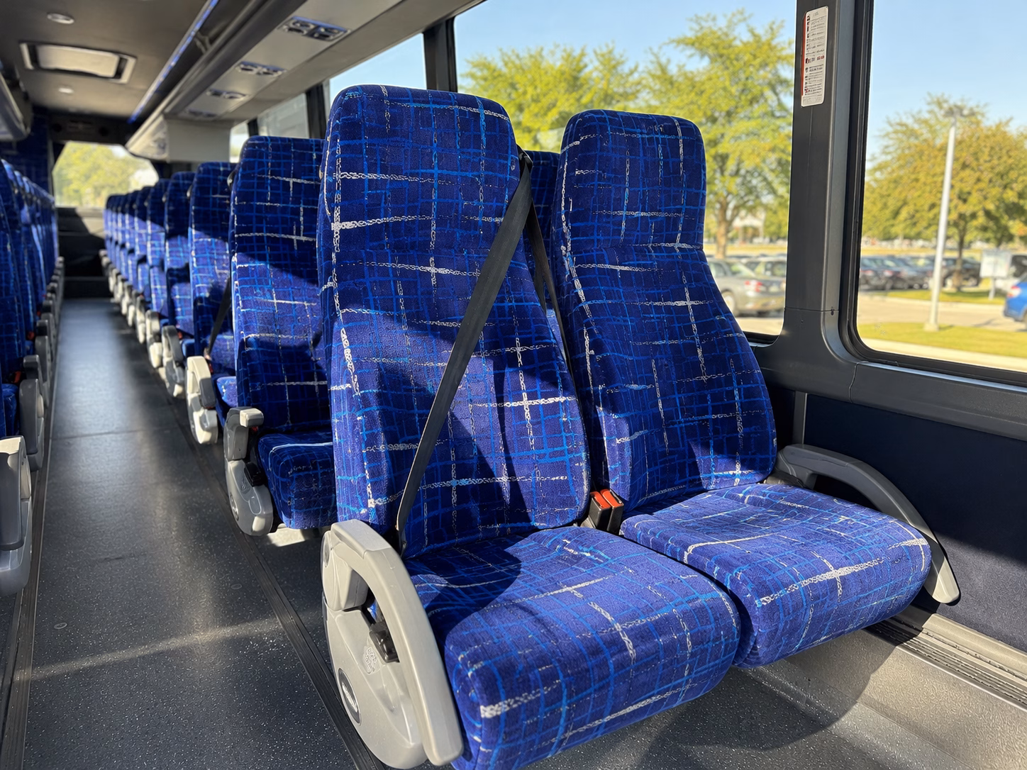 beaverton charter bus interior