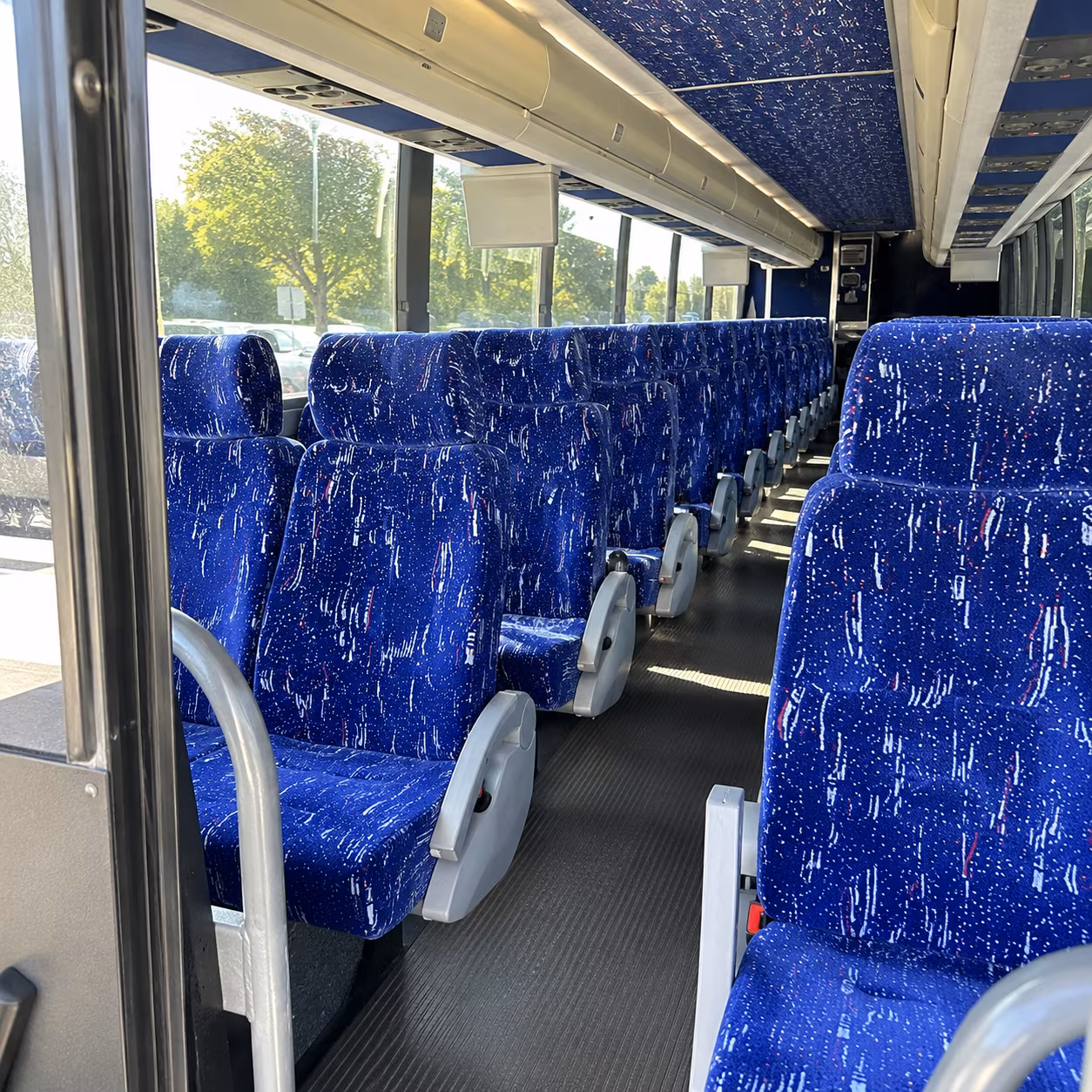 beaverton charter bus rental interior